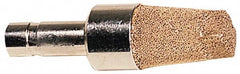 Legris - Plug In, 48mm OAL, Muffler - 175 Max psi, 6 CFM, 85 Decibel Rating, Sintered Bronze - Caliber Tooling