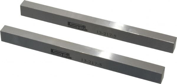 SPI - 6" Long x 1/2" High x 3/8" Thick, Steel Parallel - 0.0003" & 0.002" Parallelism, Sold as Matched Pair - Caliber Tooling