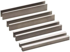 SPI - 8 Piece, 6 Inch Long Steel Parallel Set - 1/2 to 1 Inch High, 1/8 to 3/8 Inch Thick, 52-58 RC Hardness, Sold as 4 Pair - Caliber Tooling