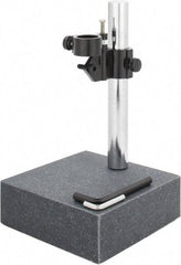 SPI - Granite, Rectangular Base, Comparator Gage Stand - 8" High, 6" Base Length x 6" Base Width x 2" Base Height, Includes Holder - Caliber Tooling