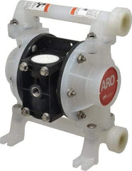 ARO/Ingersoll-Rand - 3/8" NPT, Nonmetallic, Air Operated Diaphragm Pump - PTFE Diaphragm, Polypropylene Housing - Caliber Tooling