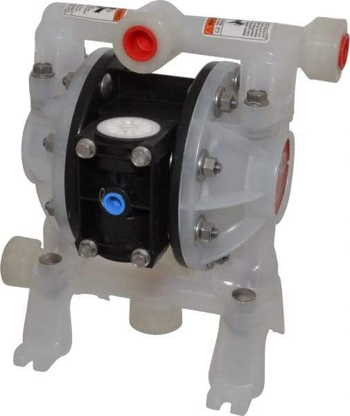 ARO/Ingersoll-Rand - 1/2" NPT, Nonmetallic, Air Operated Diaphragm Pump - Polyurethane Diaphragm, Polypropylene Housing - Caliber Tooling