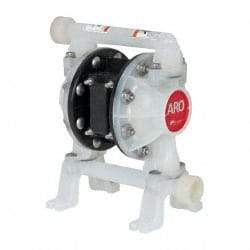 ARO/Ingersoll-Rand - 3/4" NPT, Nonmetallic, Air Operated Diaphragm Pump - Santoprene Diaphragm, Polypropylene Housing - Caliber Tooling