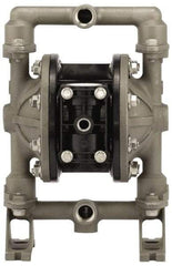 ARO/Ingersoll-Rand - 1/2" NPT, Metallic, Air Operated Diaphragm Pump - PTFE Diaphragm, Stainless Steel Housing - Caliber Tooling