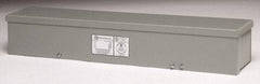 Cooper B-Line - 6" High x 24" Wide x 6" Long, Screw Mount Wire Duct - Gray, 7 Knockouts, Screw, Steel - Caliber Tooling