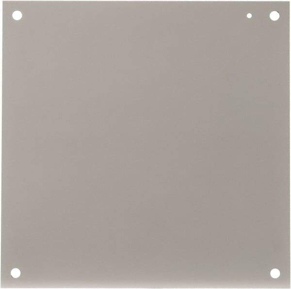 Cooper B-Line - 17" OAW x 17" OAH Powder Coat Finish Electrical Enclosure Nonperforated Panel - 20" x 20" Box, 12 Gauge Steel, Use with 202010-12/20206-12/20208-12 - Caliber Tooling