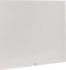 Cooper B-Line - 28-1/2" OAW x 32" OAH Powder Coat Finish Electrical Enclosure Nonperforated Panel - 36" x 30" Box, 14 Gauge Steel, Use with 363012-1/36306-1/36308-1 - Caliber Tooling