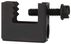 Cooper B-Line - 1/2" Max Flange Thickness, 3/8" Rod Flange Beam Clamp - 100 Lb Capacity, Spring Steel - Caliber Tooling