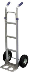 Vestil - 500 Lb Capacity 52-1/2" OAH Hand Truck - Dual Handle, Aluminum - Caliber Tooling