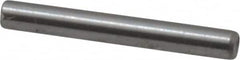 Made in USA - 1/16" Diam x 1/2" Pin Length Grade 8 Alloy Steel Standard Dowel Pin - Bright Finish, 1 Beveled & 1 Rounded End - Caliber Tooling