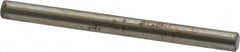 Made in USA - 1/8" Diam x 1-1/2" Pin Length Grade 8 Alloy Steel Standard Dowel Pin - Bright Finish, C 47-58 & C 60 (Surface) Hardness, 1,840 Lb (Single Shear), 3,680 Lb (Double Shear) Breaking Strength, 1 Beveled & 1 Rounded End - Caliber Tooling