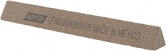 Norton - 6" Long x 3/4" Wide x 3/4" Thick, Aluminum Oxide Sharpening Stone - Triangle, Coarse Grade - Caliber Tooling