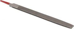 Simonds File - 10" Long, Second Cut, Flat American-Pattern File - Double Cut, Tang - Caliber Tooling