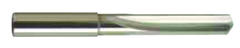 9.3mm Dia. - Carbide Straight Flute 4XD Drill-130Â° 4-Facet Point-Coolant-Bright - Caliber Tooling