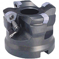 Tungaloy - 3" Cut Diam, 1" Arbor Hole, Indexable High-Feed Face Mill - Caliber Tooling