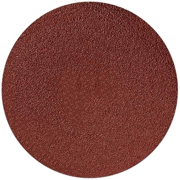 Sait - 4" Diam, 24 Grit Aluminum Oxide Adhesive PSA Disc - Very Coarse Grade, X Weighted Cloth Backing, For Disc Sanders - Caliber Tooling