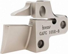 Iscar - Right Hand Cut, 8mm Insert Width, Cutoff & Grooving Support Blade for Indexables - 25mm Max Depth of Cut - Caliber Tooling