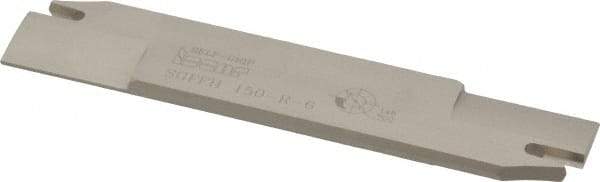 Iscar - 1.2598" Blade Height, 0.2047" Blade Width, 5.9055" OAL, Right Hand Cut, Double End Indexable Cut-Off Blade - 35mm Max Depth of Cut, SGFFH Blade, Self Grip Series - Caliber Tooling