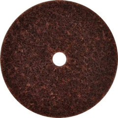 3M - 3" Diam, 1/4" Face Width, 3/8" Center Hole, Medium Grade, Aluminum Oxide Deburring Wheel - Unitized, Medium Density 5 Grade, 12,500 RPM - Caliber Tooling