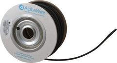 Alpha Wire - 6.35mm ID, Black PET Expandable Cable Sleeve - 100' Coil Length, -103 to 257°F - Caliber Tooling