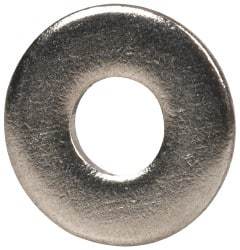 Value Collection - #4 Screw, Grade 316 Stainless Steel Standard Flat Washer - 1/8" ID x 5/16" OD, 0.031" Thick, Plain Finish - Caliber Tooling