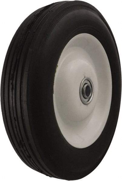 Marathon Industries - 8 Inch Diameter x 1-3/4 Inch Wide, Rubber Caster Wheel - 225 Lb. Capacity, 1-3/8 Inch Hub Length, 1/2 Inch Axle Diameter - Caliber Tooling