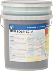 Master Fluid Solutions - Trim SOL LC sf, 5 Gal Pail Cutting & Grinding Fluid - Water Soluble, For Cutting, Grinding - Caliber Tooling