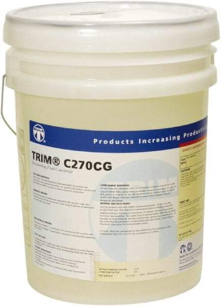 Master Fluid Solutions - Trim C270CG, 5 Gal Pail Cutting & Grinding Fluid - Synthetic, For Cutting, Grinding - Caliber Tooling