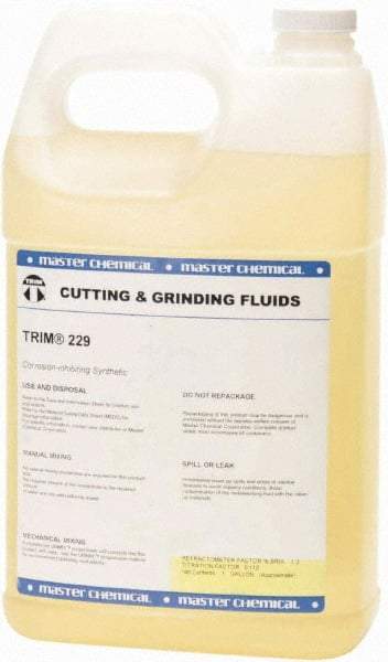 Master Fluid Solutions - Trim 229, 1 Gal Bottle Cutting Fluid - Synthetic - Caliber Tooling