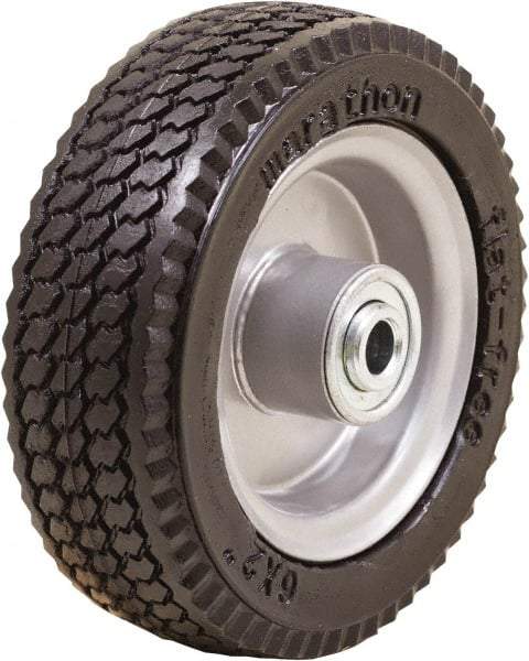 Marathon Industries - 2" Wide x 6" High x 2" Deep Sawtooth Flat Free Hand Truck Tire - 250 Lb Load Capacity - Caliber Tooling