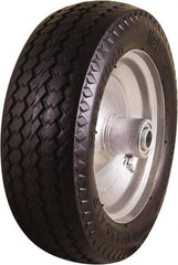 Marathon Industries - 3-19/64" Wide x 10-1/2" High x 4" Deep Flat Free Hand Truck Tire - 300 Lb Load Capacity - Caliber Tooling