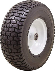 Marathon Industries - 4-1/2" Wide x 13" High x 7" Deep Turf Flat Free Hand Truck Tire - 400 Lb Load Capacity - Caliber Tooling