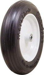 Marathon Industries - 3-13/64" Wide x 13" High x 4" Deep Flat Free Hand Truck Tire - 300 Lb Load Capacity - Caliber Tooling