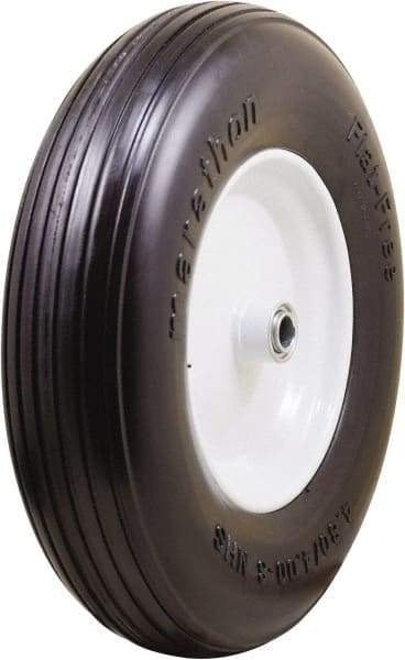 Marathon Industries - 3-45/64" Wide x 15-1/2" High x 4" Deep Flat Free Hand Truck Tire - 500 Lb Load Capacity - Caliber Tooling