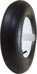 Marathon Industries - 3-25/64" Wide x 15-1/2" High x 6" Deep Pneumatic Hand Truck Tire - 400 Lb Load Capacity - Caliber Tooling