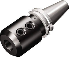 Sandvik Coromant - BT40 Taper Shank 40mm Hole End Mill Holder/Adapter - 90mm Nose Diam, 110mm Projection, Through-Spindle & DIN Flange Coolant - Exact Industrial Supply