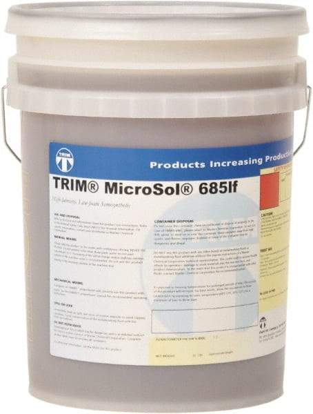 Master Fluid Solutions - Trim MicroSol 685lf, 5 Gal Pail Cutting & Grinding Fluid - Semisynthetic - Caliber Tooling