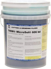 Master Fluid Solutions - Trim MicroSol 606 bd, 5 Gal Pail Cutting & Grinding Fluid - Semisynthetic - Caliber Tooling