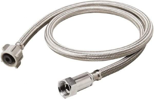 B&K Mueller - 3/8" Compression Inlet, 7/8" Ballcock Outlet, Stainless Steel Toilet Connector - Use with Toilets - Caliber Tooling