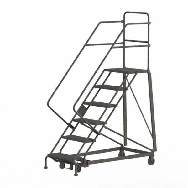 TRI-ARC - Rolling & Wall Mounted Ladders & Platforms Type: Stairway Slope Ladder Style: Rolling Safety Ladder - Caliber Tooling