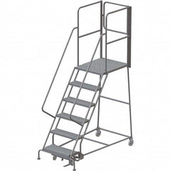 TRI-ARC - Rolling & Wall Mounted Ladders & Platforms Type: Rolling Warehouse Ladder Style: Rolling Platform Ladder - Caliber Tooling