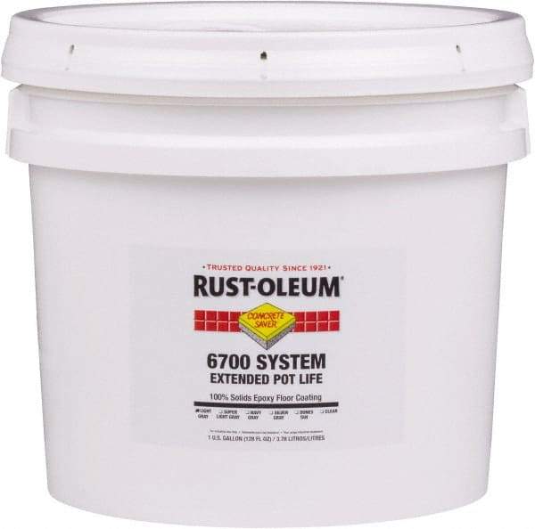 Rust-Oleum - 2 Gal Pail Super Light Gray Epoxy Floor Coating - 100 Sq Ft/Gal Coverage, <100 g/L g/L VOC Content, Low Odor & Low VOC - Caliber Tooling