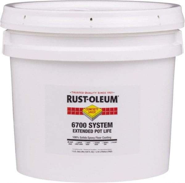 Rust-Oleum - 2 Gal Pail Clear Epoxy Floor Coating - 100 Sq Ft/Gal Coverage, <100 g/L g/L VOC Content, Low Odor & Low VOC - Caliber Tooling