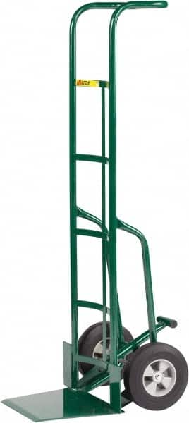 Little Giant - 800 Lb Capacity 60" OAH Hand Truck - Continuous Handle, Steel, Solid Rubber Wheels - Caliber Tooling