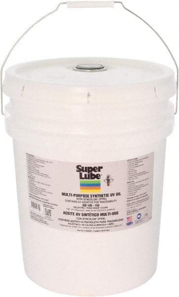 Synco Chemical - 5 Gal Pail Oil with PTFE Direct Food Contact White Oil - Translucent, -45°F to 450°F, Food Grade - Caliber Tooling