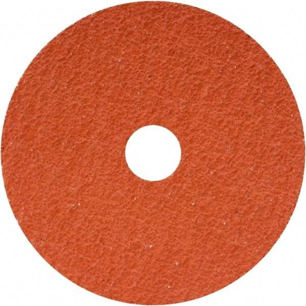 Tru-Maxx - 5" Diam 7/8" Hole 24 Grit Fiber Disc - Very Coarse Grade, Ceramic, 12,200 Max RPM - Caliber Tooling