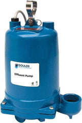 Goulds Pumps - 1 hp, 575 Amp Rating, 575 Volts, Single Speed Continuous Duty Operation, Effluent Pump - 3 Phase, Cast Iron Housing - Caliber Tooling