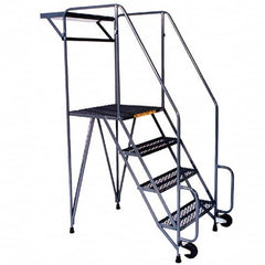 Ballymore - Rolling & Wall Mounted Ladders & Platforms Type: TiltNRoll Rolling Ladder Style: Tip-N-Roll Mobile Ladder - Caliber Tooling