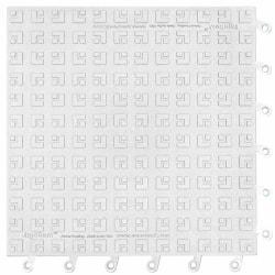 Wearwell - 18" Long x 18" Wide x 7/8" Thick, Anti-Fatigue Modular Matting Tiles - 4 Interlocking Sides, White, For Dry Areas, Series 566 - Caliber Tooling