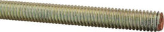 Value Collection - 3/8-16 UNC (Coarse), 6' Long, Alloy Steel Threaded Rod - Yellow Zinc-Plated Finish, Right Hand Thread - Caliber Tooling